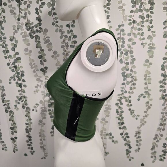 Koral Brauna Reversable  Infinity Bra Black & Leaf Green size small - Picture 4 of 11